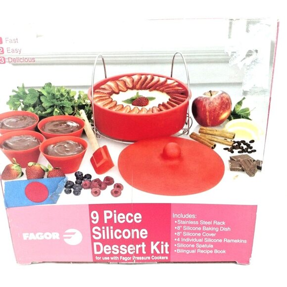 9 PC. Dessert Kit Silicone With Book M - Picture 4 of 10